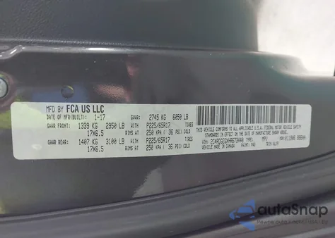 2017 Dodge Grand Caravan Gt from USA, damaged, VIN 2C4RDGEGXHR673440